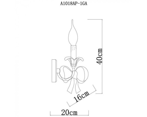 Бра Olivia A1018AP-1GA Arte Lamp