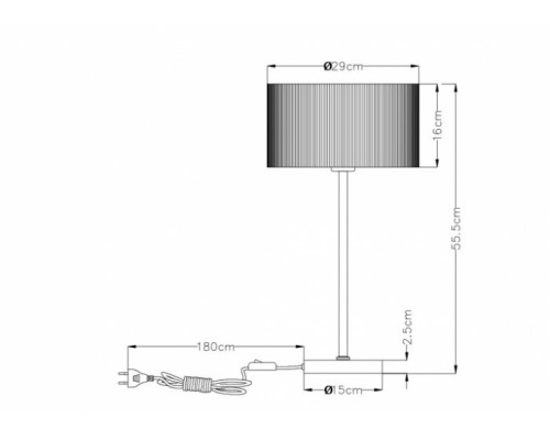 Настольная лампа Mallorca A1021LT-1SS Arte Lamp