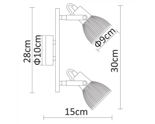 Спот Ricardo A1026AP-2CC Arte Lamp