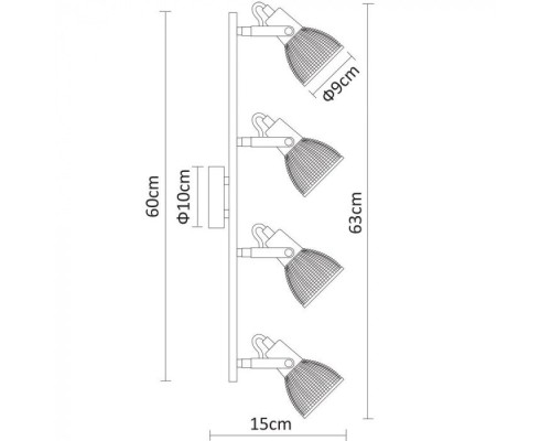 Спот Ricardo A1026PL-4CC Arte Lamp