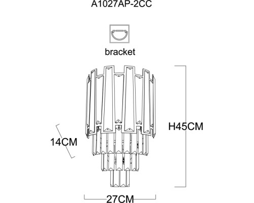 Настенный светильник Ellie A1027AP-2CC Arte Lamp
