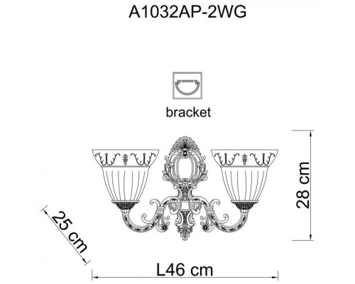Бра Delizia A1032AP-2WG Arte Lamp