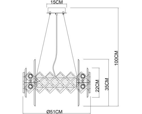 Подвесная люстра Amelia A1039SP-10BK Arte Lamp
