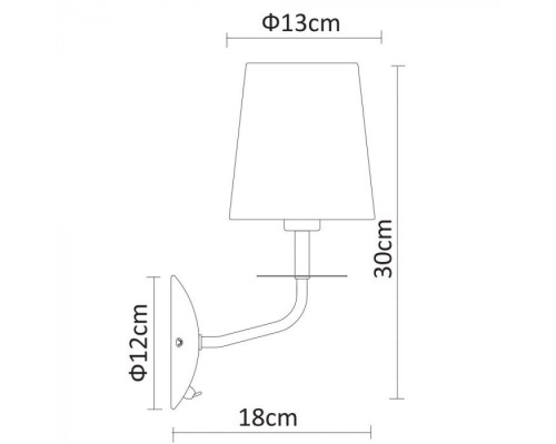 Бра Edda A1048AP-1CC Arte Lamp
