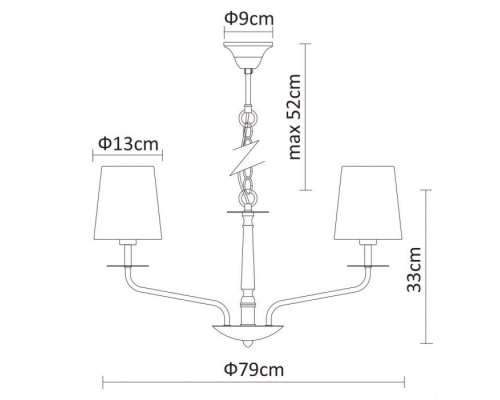 Подвесная люстра Edda A1048LM-10CC Arte Lamp