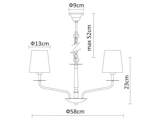 Подвесная люстра Edda A1048LM-6CC Arte Lamp
