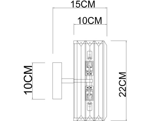 Бра Santorini A1049AP-2GO Arte Lamp