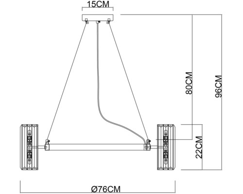Подвесная люстра Santorini A1049SP-16GO Arte Lamp