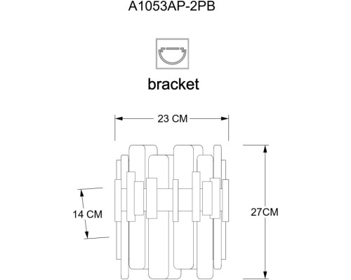 Настенный светильник Alya A1053AP-2PB Arte Lamp