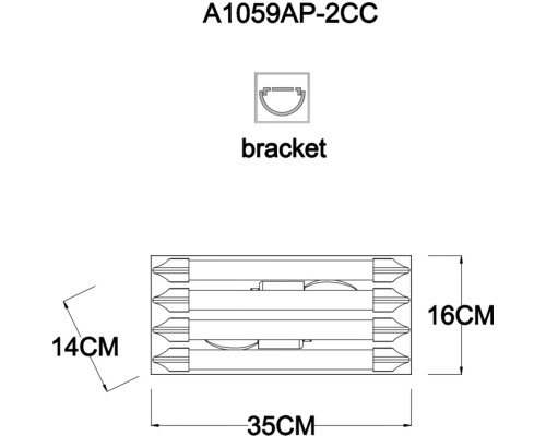 Настенный светильник Caravaggio A1059AP-2CC Arte Lamp