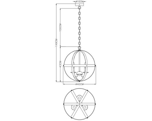 Подвесная люстра Babbu A1087SP-3BR Arte Lamp