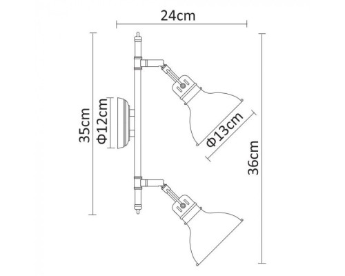 Спот Mark A1102AP-2AB Arte Lamp