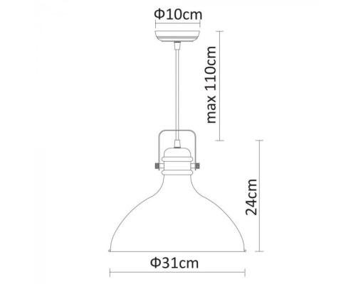 Подвесной светильник Mark A1102SP-1AB Arte Lamp