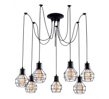 Подвесной светильник Spider A1109SP-7BK Arte Lamp