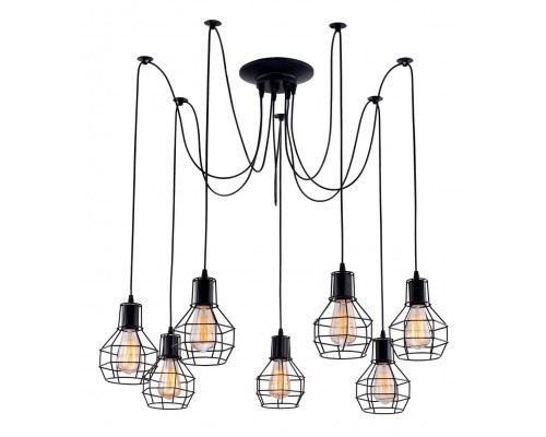 Подвесной светильник Spider A1109SP-7BK Arte Lamp