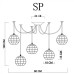 Подвесной светильник Spider A1110SP-5WH Arte Lamp