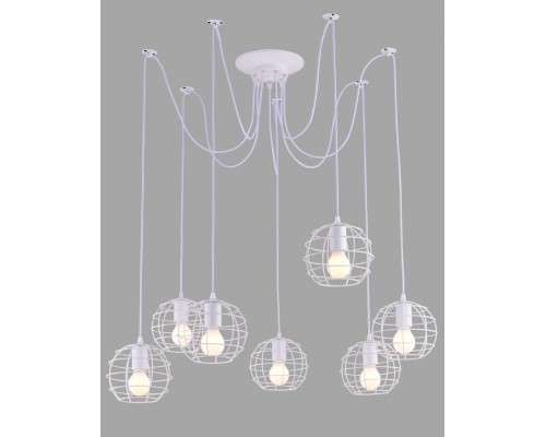 Подвесной светильник Spider A1110SP-7WH Arte Lamp