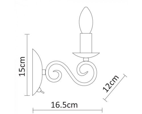 Бра Isabel A1129AP-1AB Arte Lamp