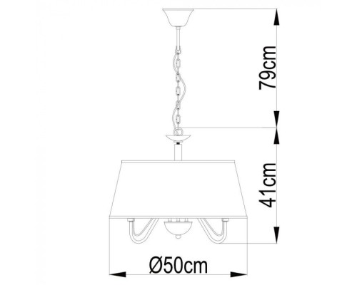 Подвесной светильник Aurora A1150SP-5CC Arte Lamp