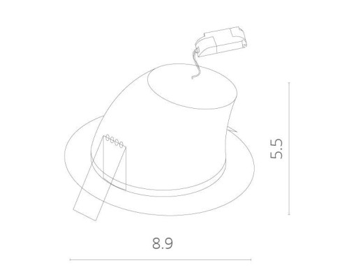Точечный светильник Cardani A1212PL-1WH Arte Lamp