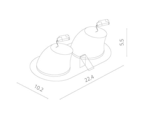 Точечный светильник Cardani A1212PL-2WH Arte Lamp