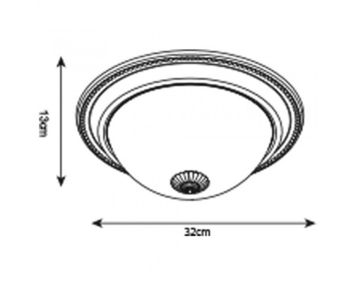 Потолочный светильник Porch A1306PL-2AB Arte Lamp