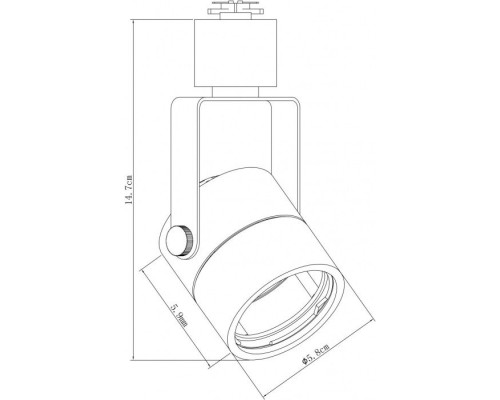 Трековый светильник Lente A1310PL-1WH Arte Lamp