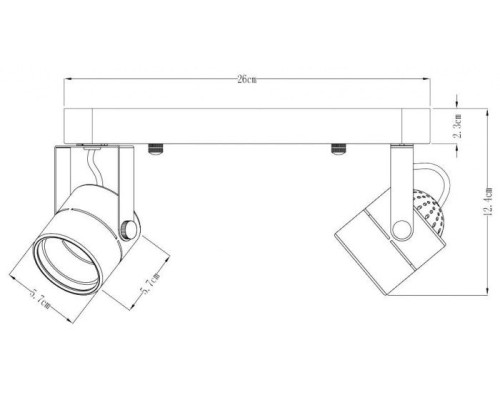 Спот Lente A1310PL-2BK Arte Lamp