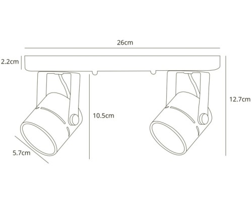 Спот Mizar A1311PL-2BK Arte Lamp