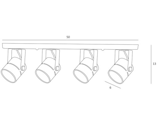 Спот Mizar A1311PL-4BK Arte Lamp