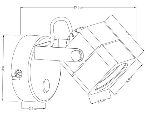 Спот Lente A1314AP-1CC Arte Lamp