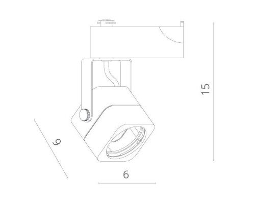 Трековый светильник Lente A1314PL-1WH Arte Lamp