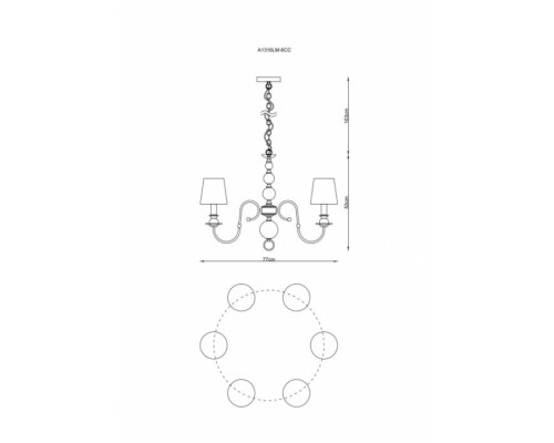 Подвесная люстра Molly A1316LM-6CC Arte Lamp