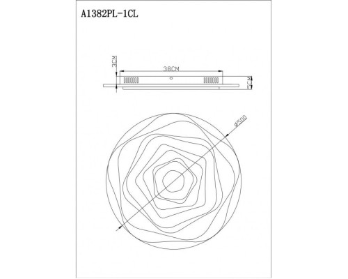 Потолочный светильник Multi-bead A1382PL-1CL Arte Lamp