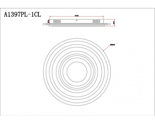 Потолочный светильник Multi-piuma A1397PL-1CL Arte Lamp