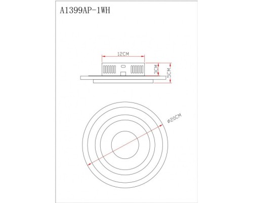 Потолочный светильник Multy-piuma A1399AP-1WH Arte Lamp