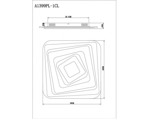 Потолочный светильник Multi-piuma A1399PL-1CL Arte Lamp