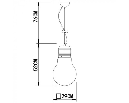 Подвесной светильник Edison A1403SP-1SS Arte Lamp