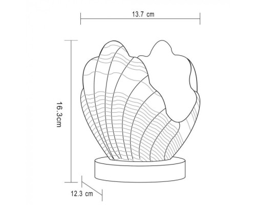 Настольная лампа Shell A1412LT-1SA Arte Lamp