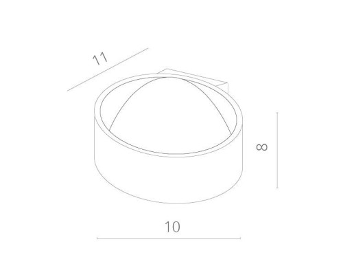 Настенный светильник Cerchio A1417AP-1WH Arte Lamp