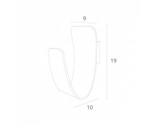 Настенный светильник Virgola A1418AP-1GY Arte Lamp