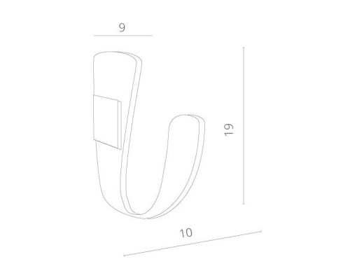 Настенный светильник Virgola A1418AP-1WH Arte Lamp