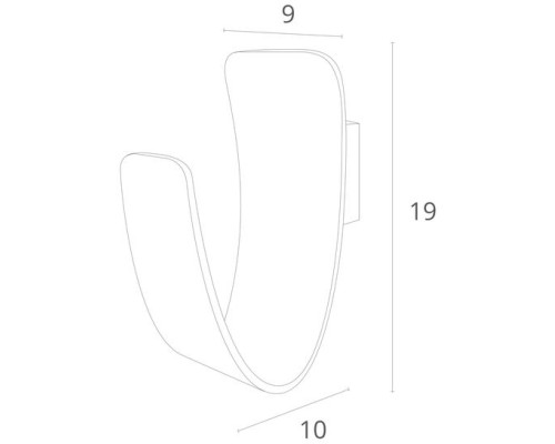 Настенный светильник Virgola A1418AP-1WH Arte Lamp