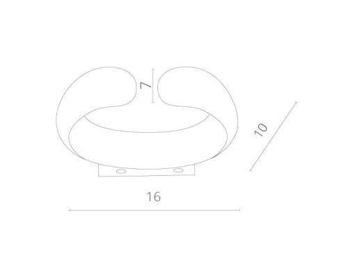 Настенный светильник Parentesi A1419AP-1WH Arte Lamp