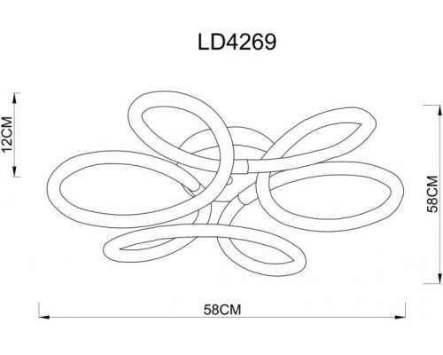 Потолочная люстра Daniel A1439PL-60CC Arte Lamp