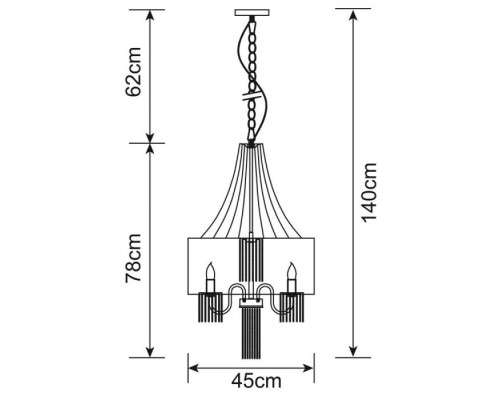 Подвесная люстра Granny A1475SP-5CC Arte Lamp