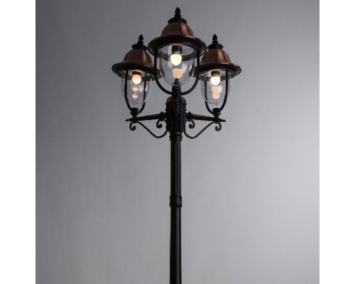 Наземный фонарь Barcelona A1486PA-3BK Arte Lamp