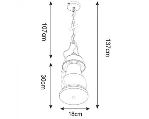 Подвесной светильник Lumino A1502SP-1CC Arte Lamp