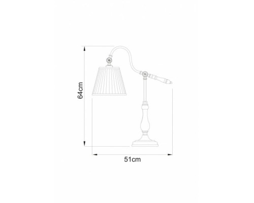 Настольная лампа Seville A1509LT-1PB Arte Lamp