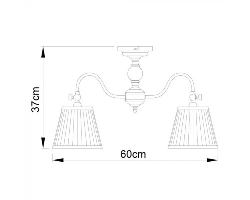 Потолочная люстра Seville A1509PL-5PB Arte Lamp